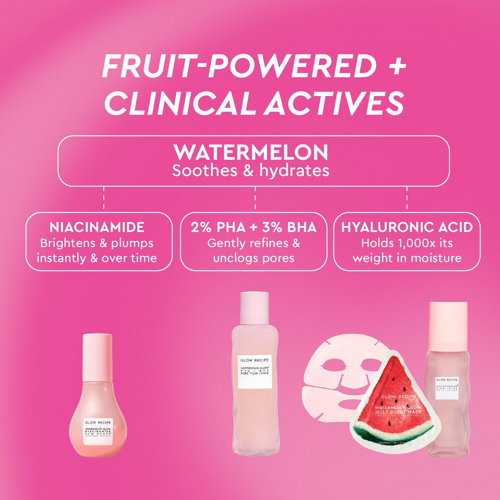 Watermelon Glow Dewy Skin Routine