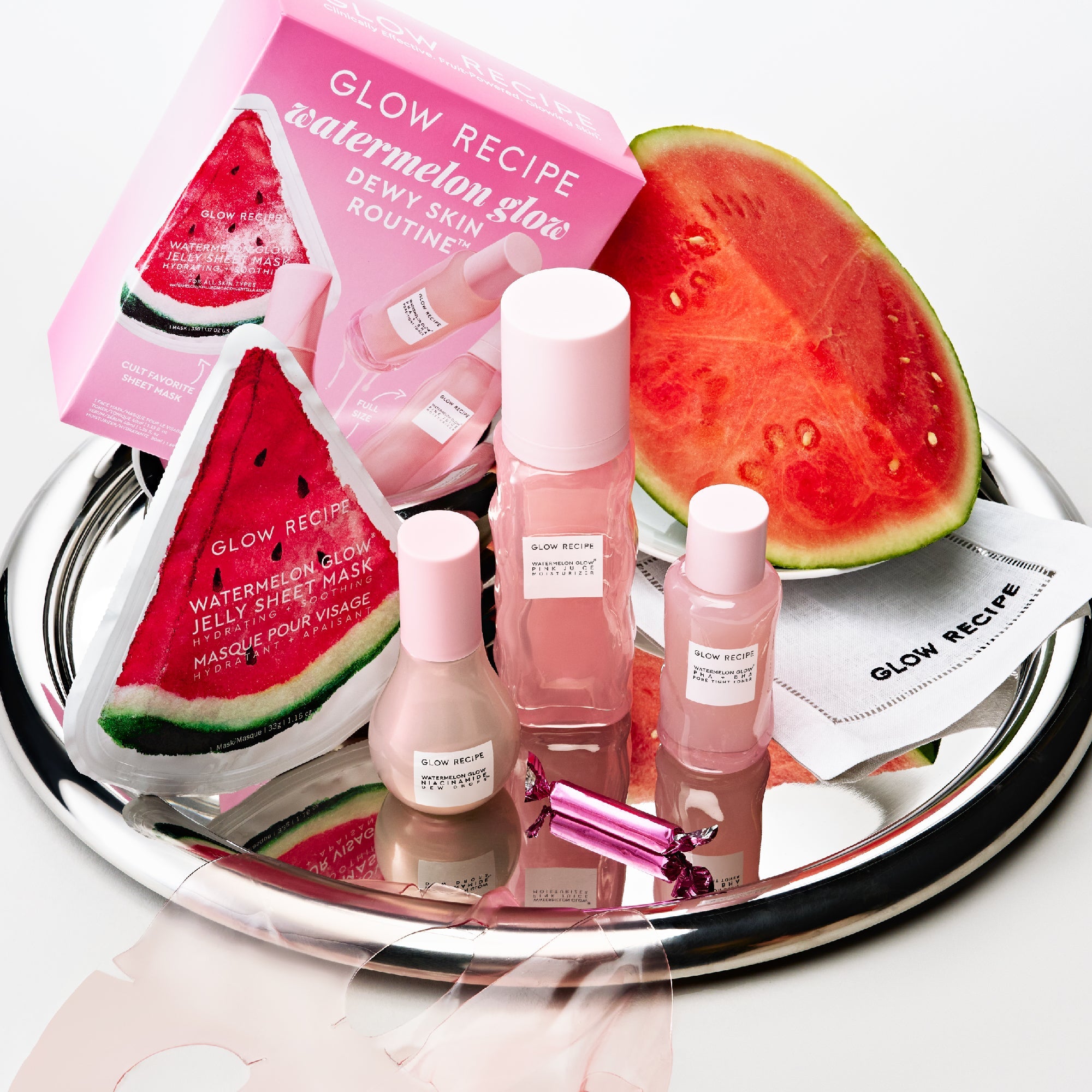Watermelon Glow Dewy Skin Routine