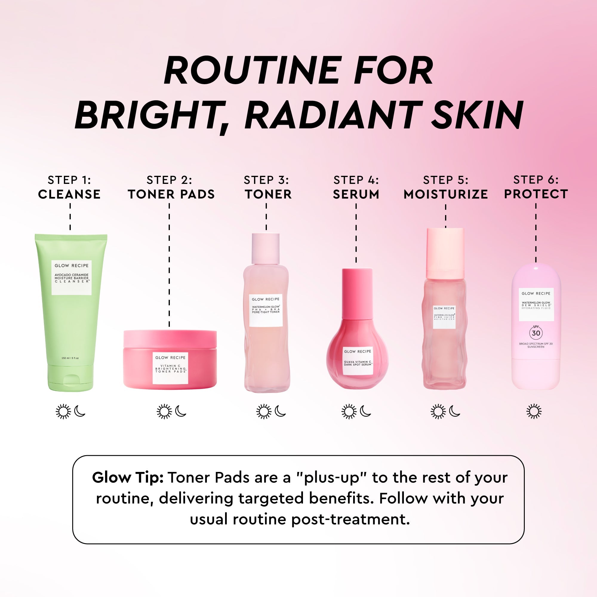 Vitamin C Brightening Korean Toner Pads